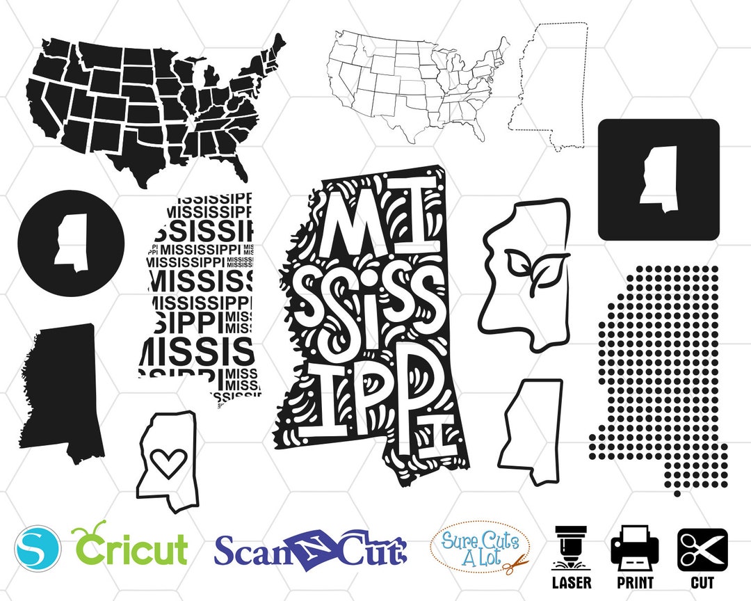 State Outline - Mississippi - Chocolate Musings
