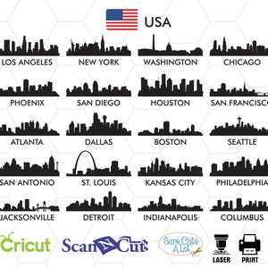 USA city svg files, city skyline, city svg, city silhouette, city graphics, us state maps svg, usa skyline svg, usa city svg, american svg