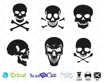 skull silhouette, skull svg, skull clipart, skull cut file, skull png, skull vector, human skull svg, dxf, print, cut, png, monogram, eps