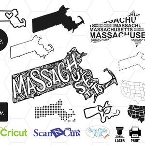 massachusetts state svg, massachusetts map svg, outline, vinyl, decal, monogram, dxf, svg, eps, design, t-shirt, svg for cricut, came, jpg