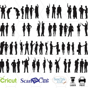 business people silhouette svg, business clipart, businessman svg, business svg, businessman cut file, men silhouette svg, businessman png