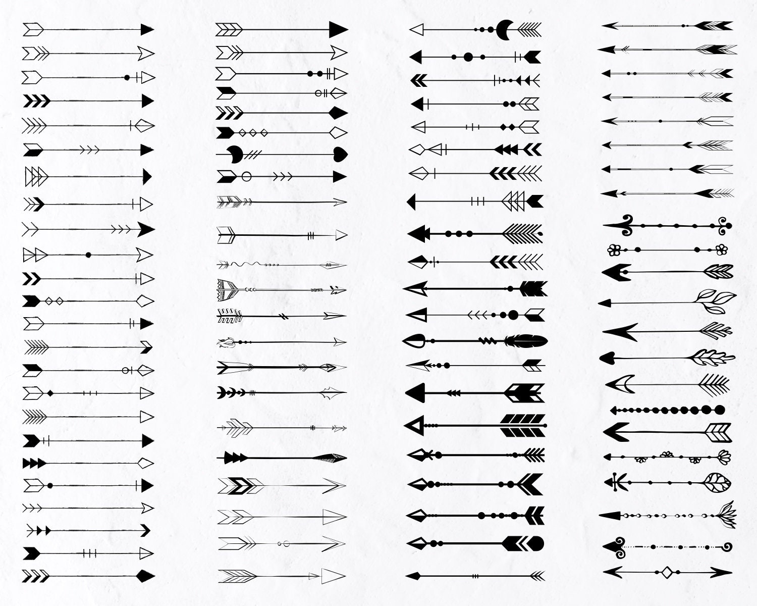 89 Archery Arrows SVG Bundle Vintage Arrow Decoration Arrow Etsy