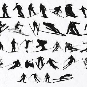33 Skiing SVG Bundle, Skiing svg, Skiing Clipart, Skiing Vector, Skiing Silhouette, Skiing Cut Files, Skiing Svg Files