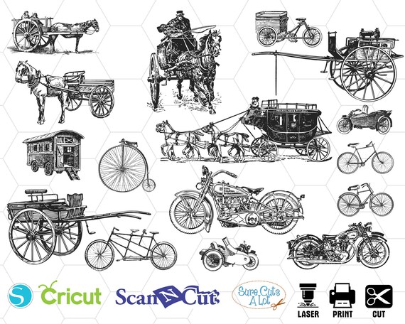 Download Vintage Carriage Svg Files Retro Carriage Svg Old Carriage Etsy