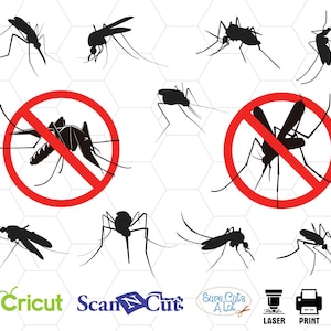 mosquito svg, mosquito clipart, mosquito silhouette, gnat svg, midge svg, cricut, no mosquito svg, mosquito vector, insect svg, svg, dxf