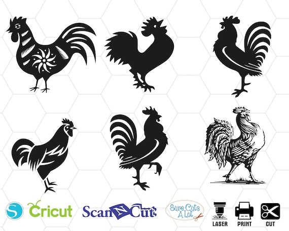 Download Rooster Svg Rooster Clipart Rooster Cut File Rooster Etsy