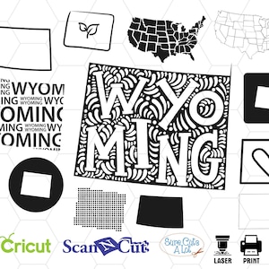 Wyoming state svg, wyoming vector, design, clipart, vinyl, sticker, monogram, huis, liefde, trots, native, silhouette cameo cricut, svg, dxf