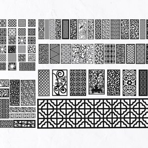 70 Panneau décoratif SVG, Découpe de papier svg, Découpe svg, Fichiers découpés au laser, Modèle de découpe laser, Diviseur de pièce, Découpe Cnc Vector