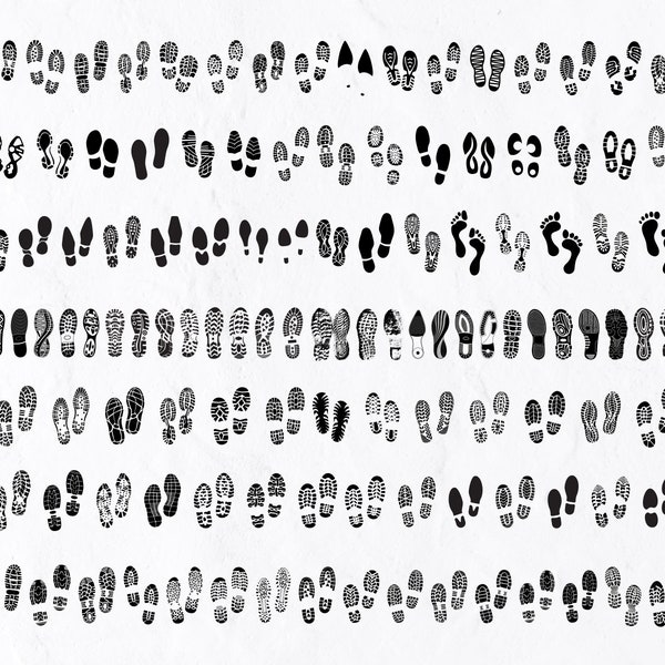 70 Shoe Prints SVG Bundle, Foot Prints Silhouette svg, Baby Feet Svg, Foot Prints Svg, Feet Print Svg, Baby Feet Print Svg, Baby Print Svg