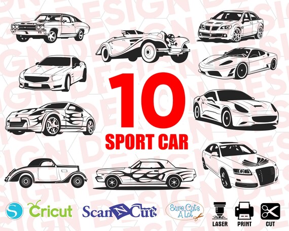 Download Sport Car Svg Car Clipart Vehicle Svg Ace Svg Car Clipart Etsy