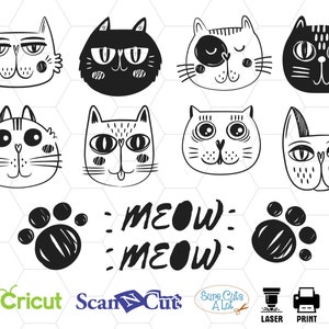 cat face svg, kitty svg, cat svg, cute cat svg, kitten svg, cat clipart, kitten face svg, kitty face svg, cat head svg, cat silhouette svg