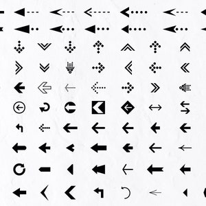 86 Pfeile Icons SVG Bundle, Infographic Arrows Icons, Applikation, Navigation, Interface, Kreis, unten, Rechts, Kursor, Weiter, Richtung