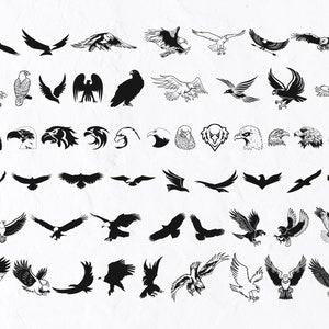 50 Eagle Bundle Clipart, Eagle Head SVG, Eagle Svg, Eagle Clipart, Eagle Cricut, Bald Eagle, Eagles Png, Eagle Vector, Eagles Cut File