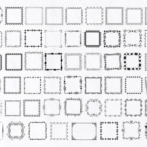 56 Quadrat Rahmen SVG Bundle, Rahmen SVG, Label Svg, Rahmen Bündel, Schild Svg, Quadrat Rahmen Png, KunstRahmen, Quadrat Rahmen Svg, Hochzeit Banner