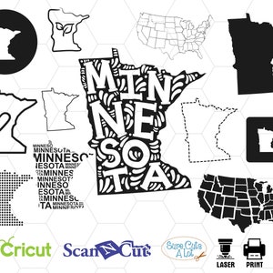 minnesota state svg, minnesota map svg, silhouette, outline, cricut, clipart, vector, dxf, home, design, united states svg, state pride svg