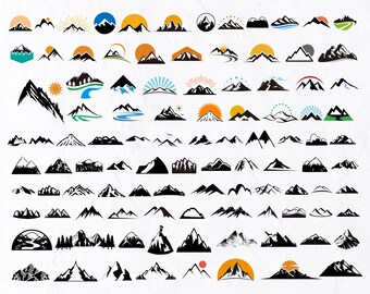100 Mountains SVG Bundle, Mountain Scene svg, Adventure SVG, Travel Svg, Nature Svg, Forecast Svg, Hiking Svg, Adventure Svg, Camping Svg