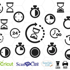 time svg, timer svg, summer time svg, clock svg, alarm clock svg, clock clipart, watch svg, clock cut file, clock silhouette svg, dxf, decal