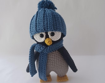 crochet patron PDF amigurumi pingouin Andy le Mad' Pingouin (Fr)