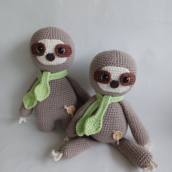 Häkelanleitung PDF Amigurumi Paresseux Raoul le Mad' Paresseux (Fr)