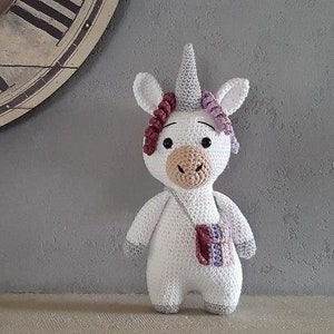 crochet pattern PDF amigurumi licorne Ernestine la Mad&#39; Licorne (Fr/Eng)