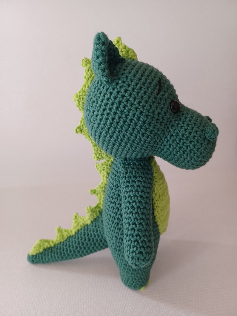 Patron au crochet PDF amigurumi dragon Raymond le mad'dragon image 3