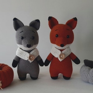 crochet pattern PDF amigurumi renard Renaud le Mad'Renard image 1