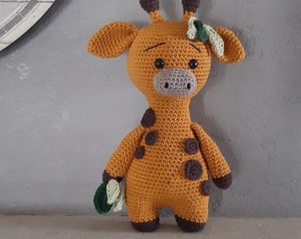 crochet pattern PDF amigurumi girafe Denise la Mad' Girafe (Fr/Eng)