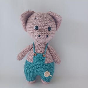 crochet pattern PDF amigurumi cochon Billy le Mad&#39; Cochon (Fr/Eng)