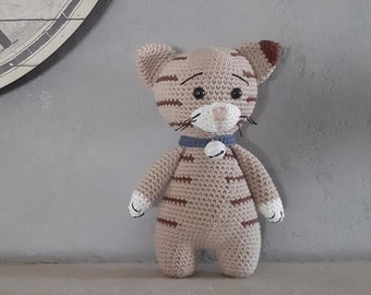 crochet pattern PDF amigurumi chat Niels le Mad' Chat  (Fr/Eng)