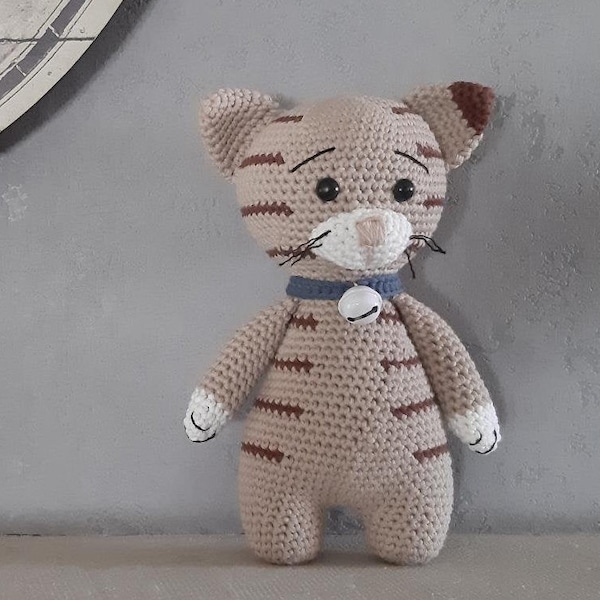 haakpatroon PDF amigurumi chat Niels le Mad' Chat (Fr/Eng)