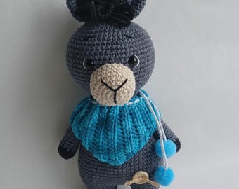 Patron au crochet PDF amigurumi lama Serge le Mad&#39; Lama (fr/ang)