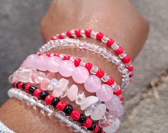 Red & Black Protection Bracelets (Papa Legba)