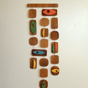 Mid century modern wall art, Mid century modern decor, Retro Wall Hanging, Mid century modern wood wall art, Wooden wall decor, 60&#39;s, MCM