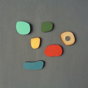 Magnets, Mid century modern magnets, Wood magnets, Retro magnets, Wood magnets, Geometric magnets, Mid Century lovers gift, MCM