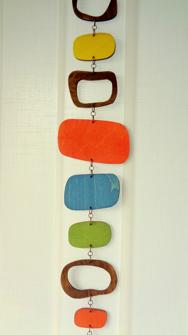 Wall Hanging Mid Century Modern Wall Hanging Wooden Wall Etsy