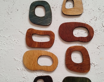 Mid century modern magnets, 8 Wood magnets, Retro magnets, Wood magnets, Mid Century lovers gift, MCM