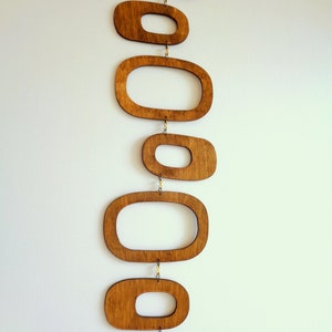 Wall Hanging, Mid century modern wood wall decor, Mid century modern Mobile, Wooden wall decor