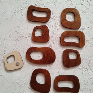 Mid century modern magnets, 8 Wood magnets, Retro magnets, Wood magnets, Mid Century lovers gift, MCM