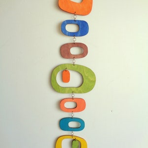 Retro Wall Hanging,Mid century Modern Wall art, sale for one strand, Mid century modern wall decor, Mid century modern Mobile, 60&#39;s, MCM