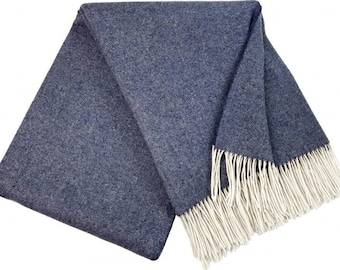 Living blanket wool blanket 140 x 200 cm blanket bedspread cuddly blanket Plaid 90 merino wool, 10% cashmere - spread over 3 offers