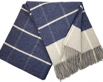 Living blanket wool blanket 140 x 200 cm blanket bedspread cuddly blanket Plaid 90 merino wool, 10% cashmere - spread over 3 offers