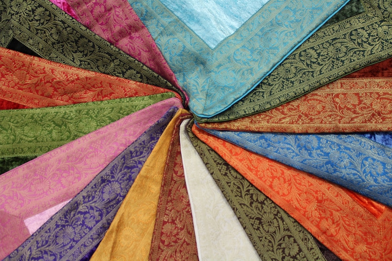 Indian cushion 60 x 60 cm pillowcase pillowcase Oriental cover India-\u00dcBER 15 VERSCHIEDENE FARBEN spread over 4 offers