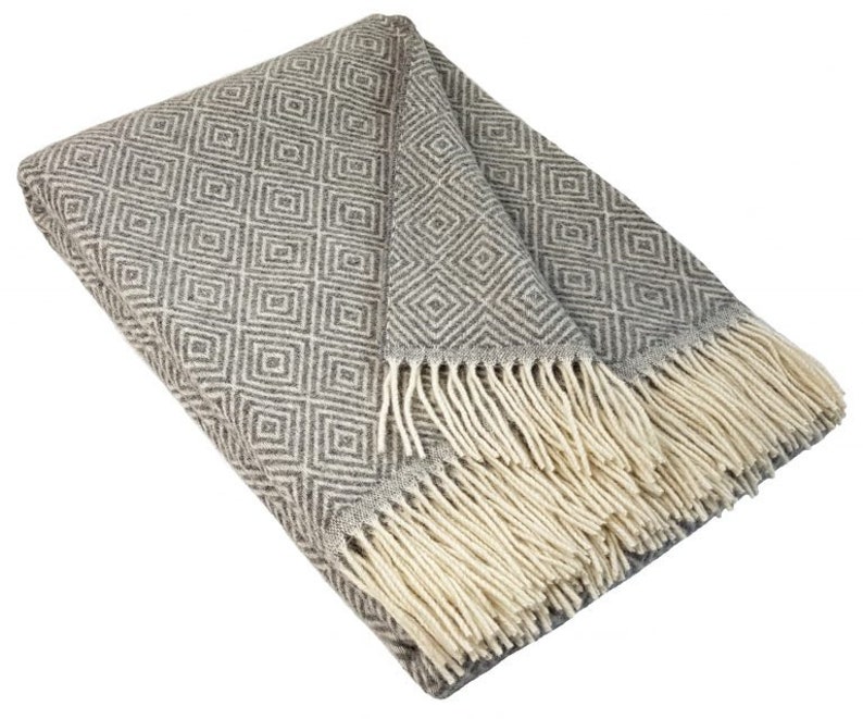Living Blanket Wool Blanket 140 X 200 Cm Blanket Bedspread Etsy