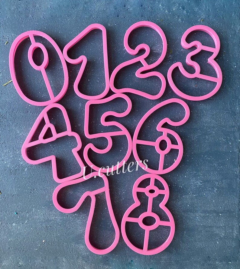 Number Cookie Cutters. 09 Set Size Variation Available. Etsy