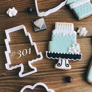 2 Printable Cake cookie cutters Digital STL Files Download Cookie cutters
