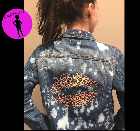 womens jean jacket with bling