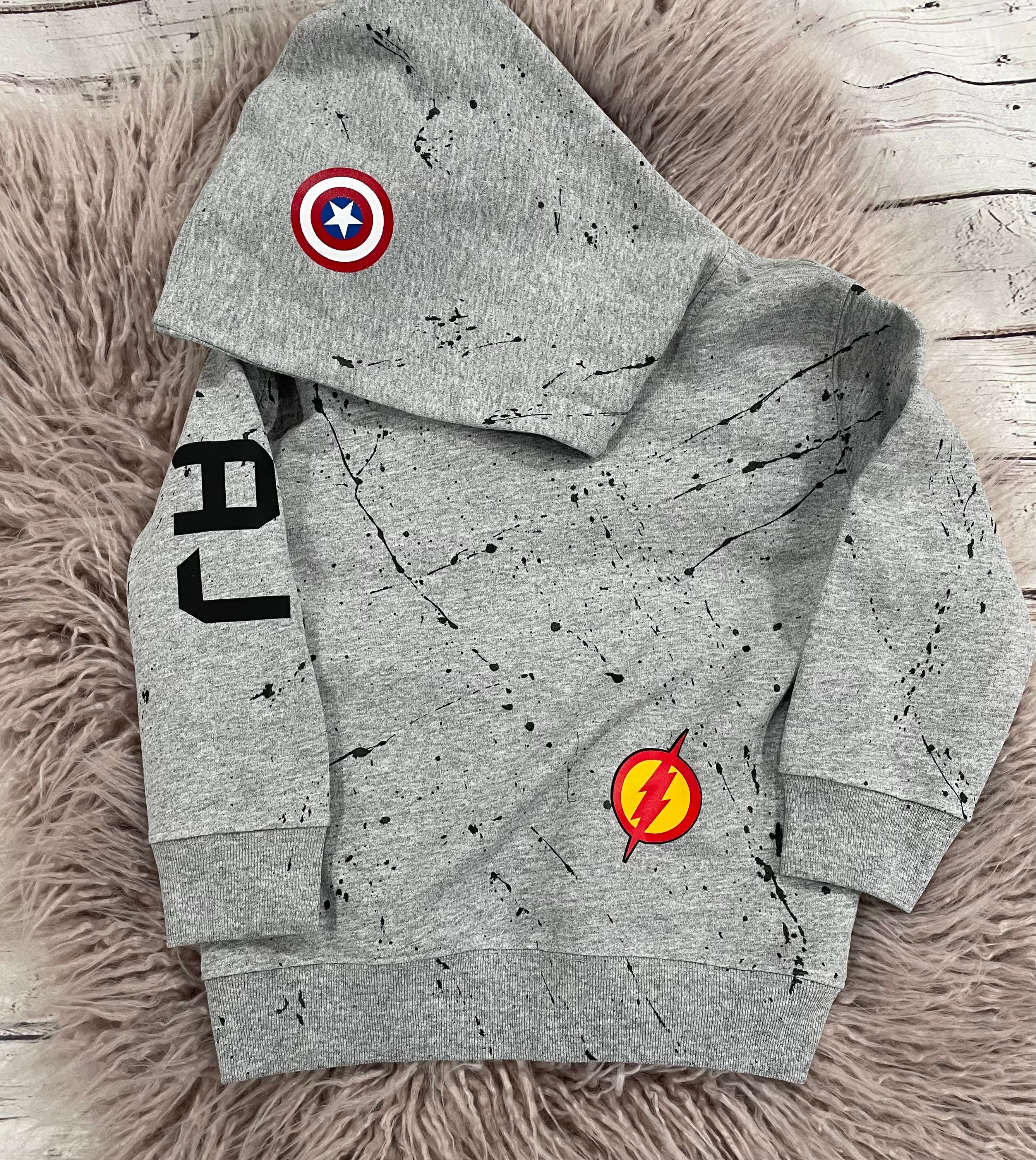 Boys superhero hoodie cheap