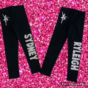 Custom girls name leggings