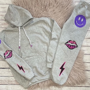 Girls Splatter Personalized Sweatsuit