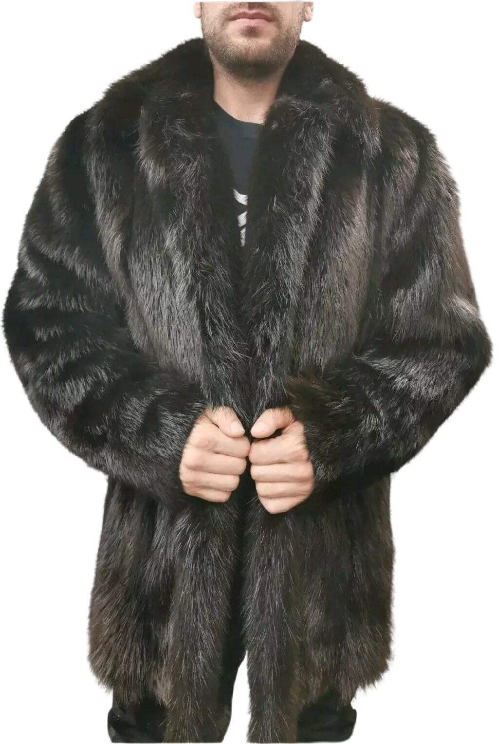 Brand new men's beaver fur coat size 40 | Etsy